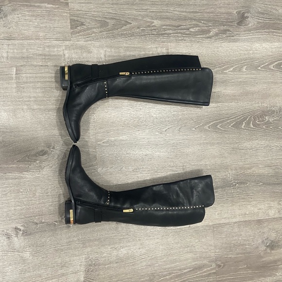 Knee-High Leather Boots Vince Camuto size 6 1/2 black - Picture 7 of 14